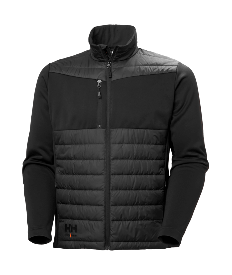 Helly Hansen Workwear OXFORD HYBRID INSULATED JACKET in Schwarz – Vorderansicht