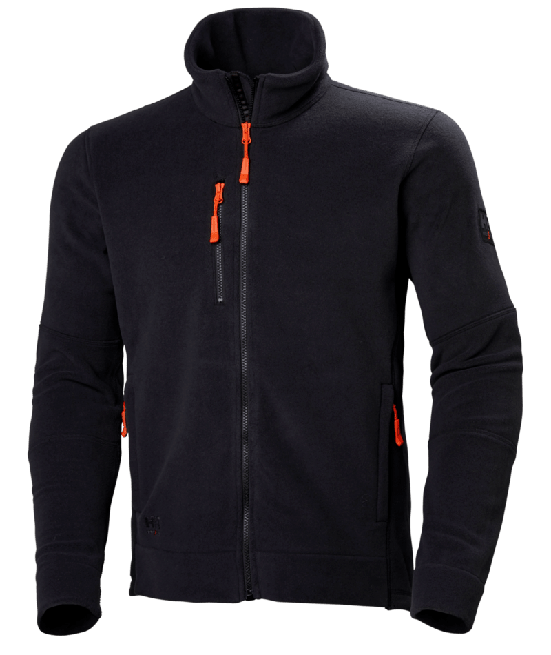 Helly Hansen Workwear KENSINGTON FLEECE JACKET in Schwarz – Vorderansicht