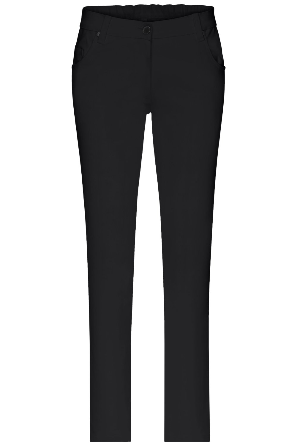 Daiber Ladies' 5-Pocket-Stretch-Pants in Black – Vorderansicht