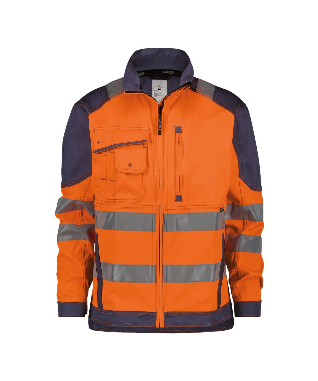 DASSY® Orlando in Neonorange/Dunkelblau – Vorderansicht