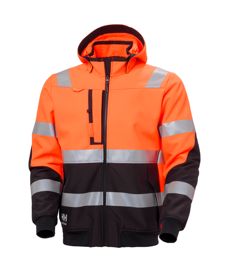 Helly Hansen Workwear ALNA 2.0 WINTER SOFTS JACKET in Orange/Anthrazit – Vorderansicht