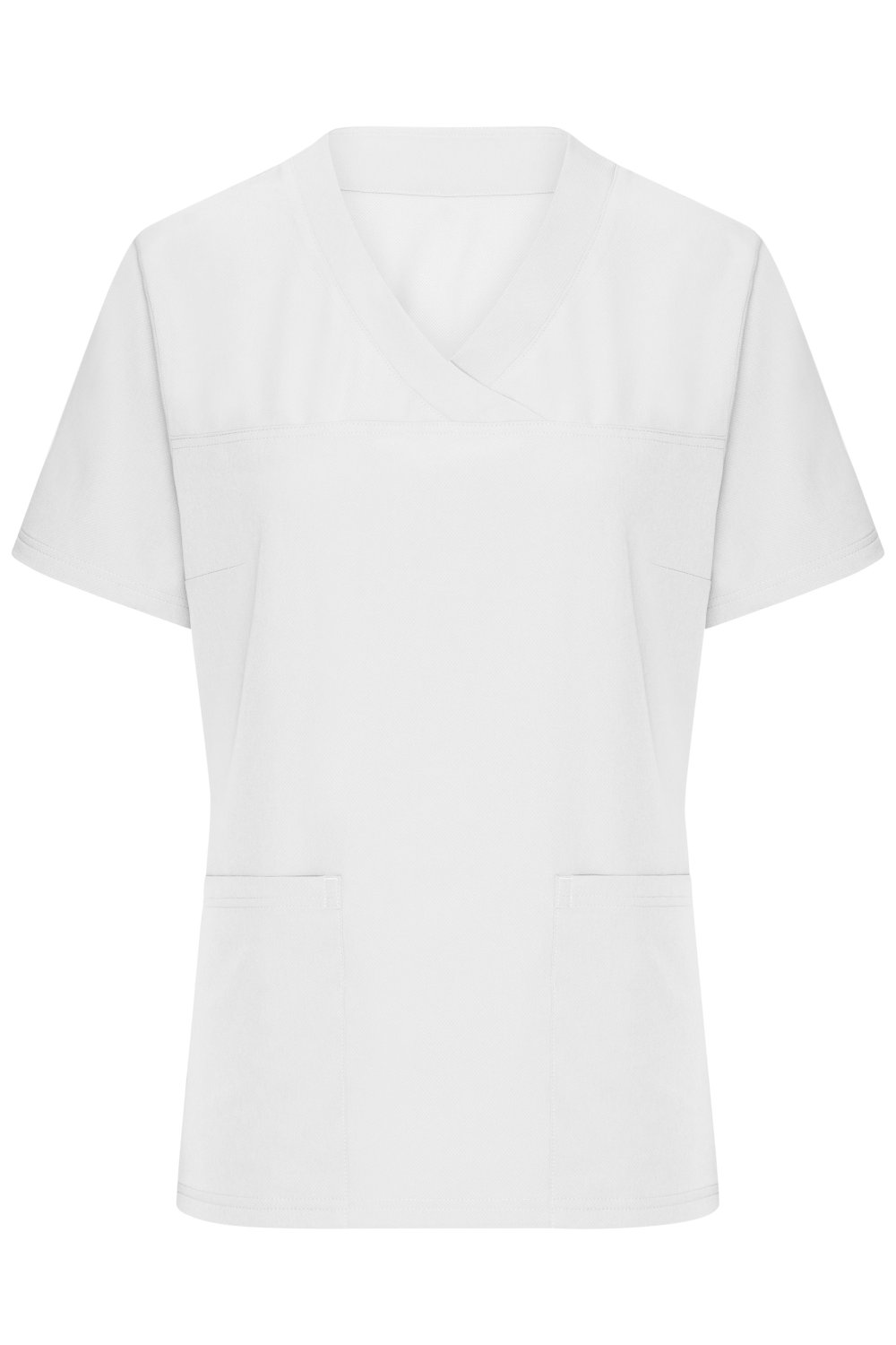 Daiber Ladies' Stretch-Kasack in White – Vorderansicht