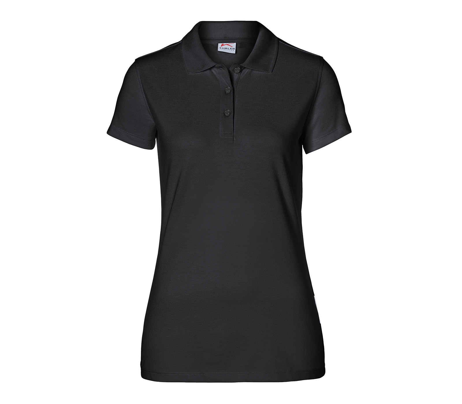 KÜBLER SHIRTS Polo Damen in Schwarz – Vorderansicht