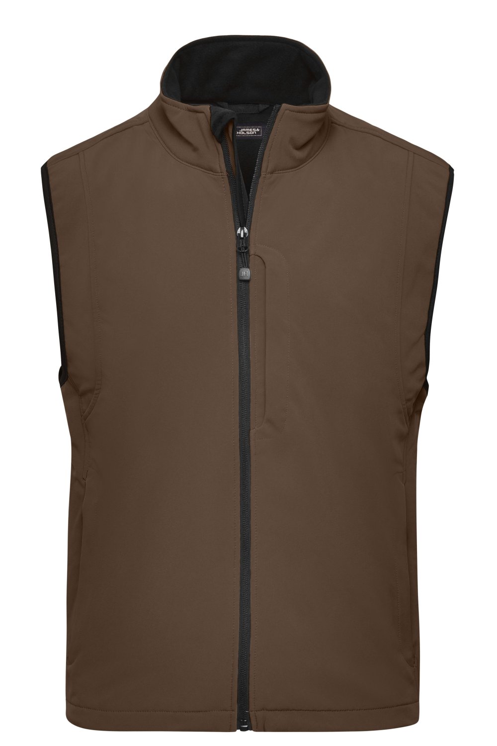 Daiber Men's Softshell Vest in Brown – Vorderansicht
