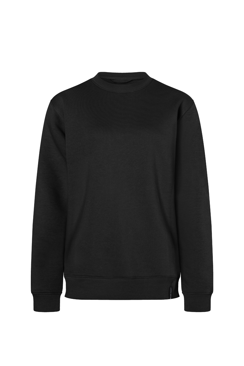 Karlowsky Damen Workwear Sweatshirt Soft-Face in Schwarz – Vorderansicht