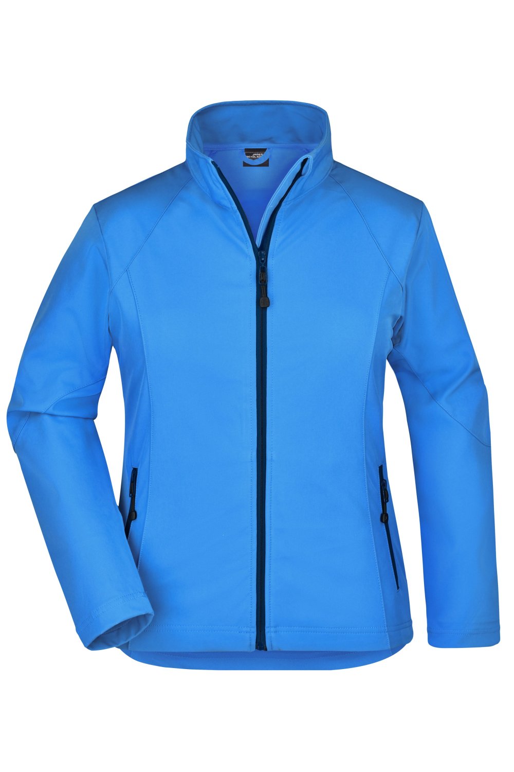 Daiber Ladies' Softshell Jacket in Azur – Vorderansicht