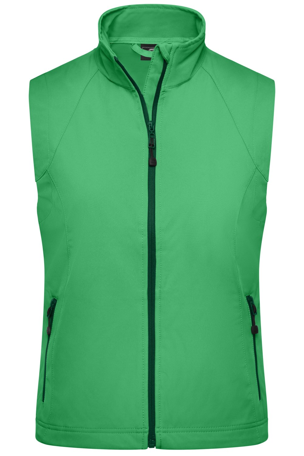 Daiber Ladies' Softshell Vest in Green – Vorderansicht