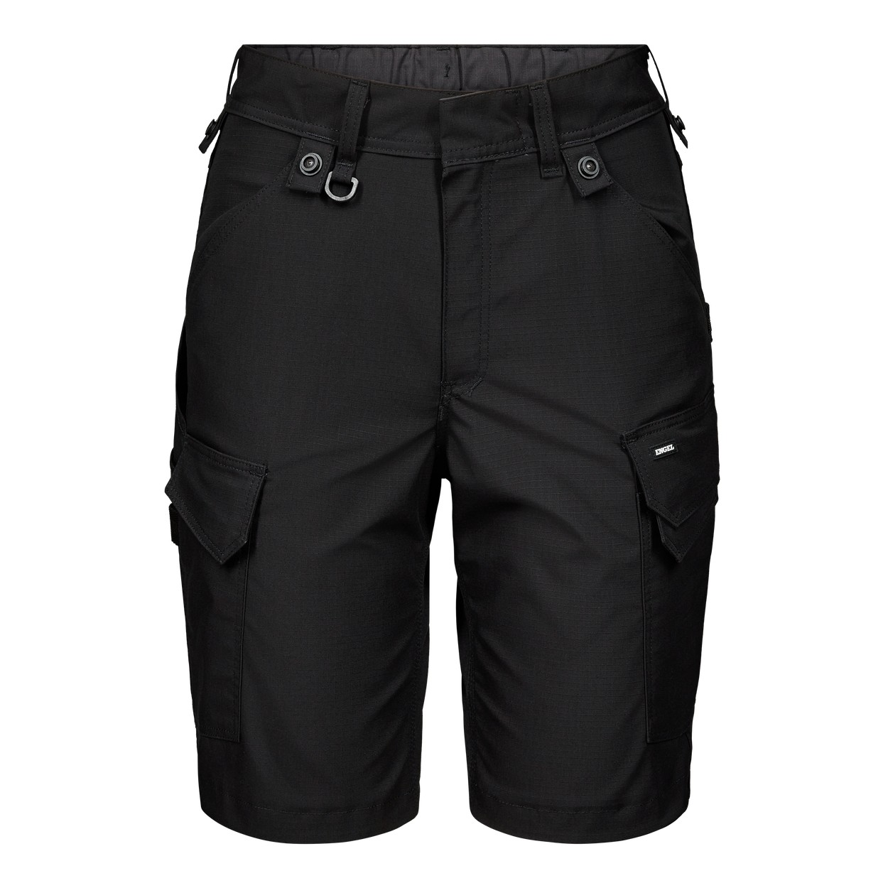 ENGEL Entire 6333-144 Damen Arbeitsshorts mit 2-Wege-Stretch in Schwarz – Vorderansicht