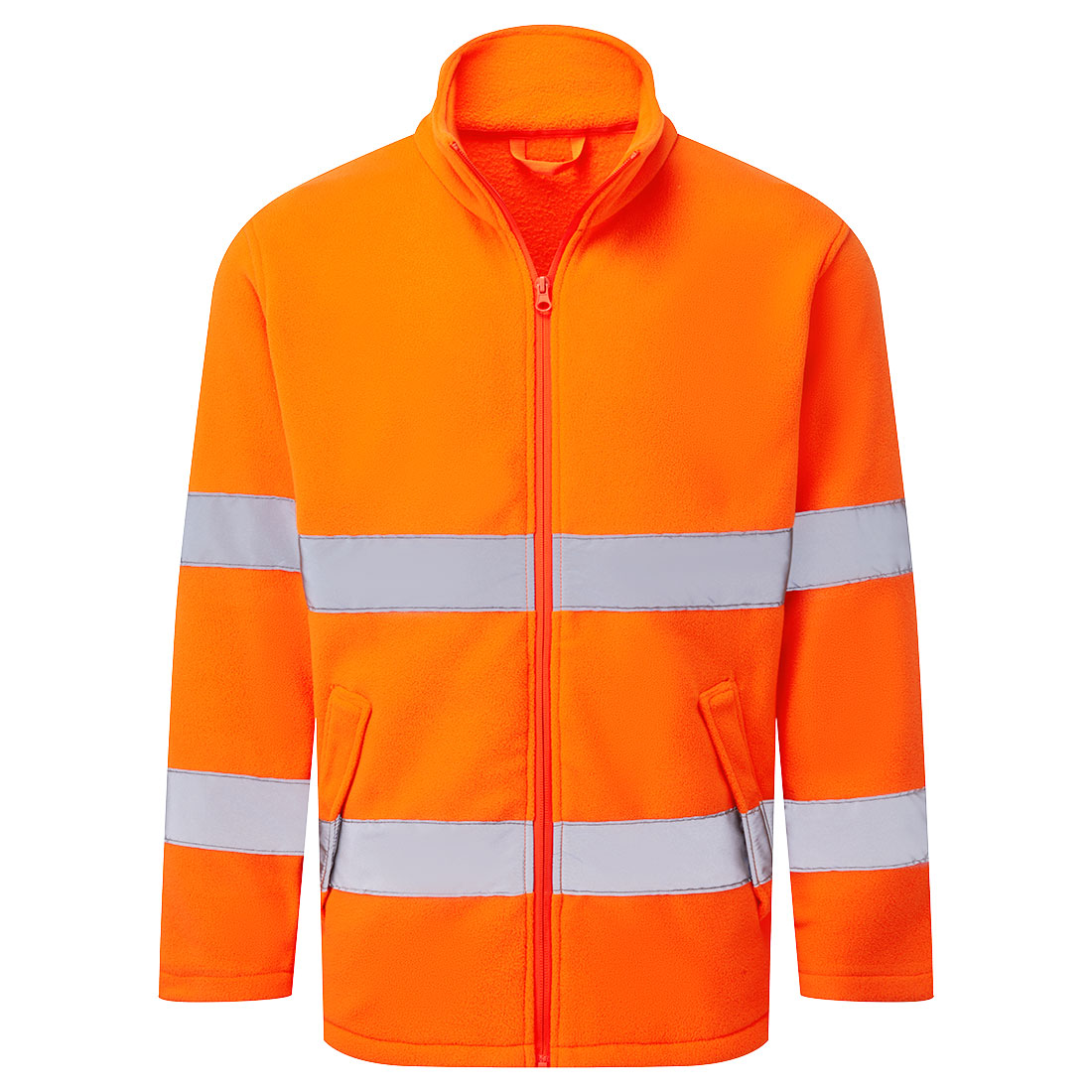 Portwest ES1 Essential Hi-Vis Fleece in Orange – Vorderansicht