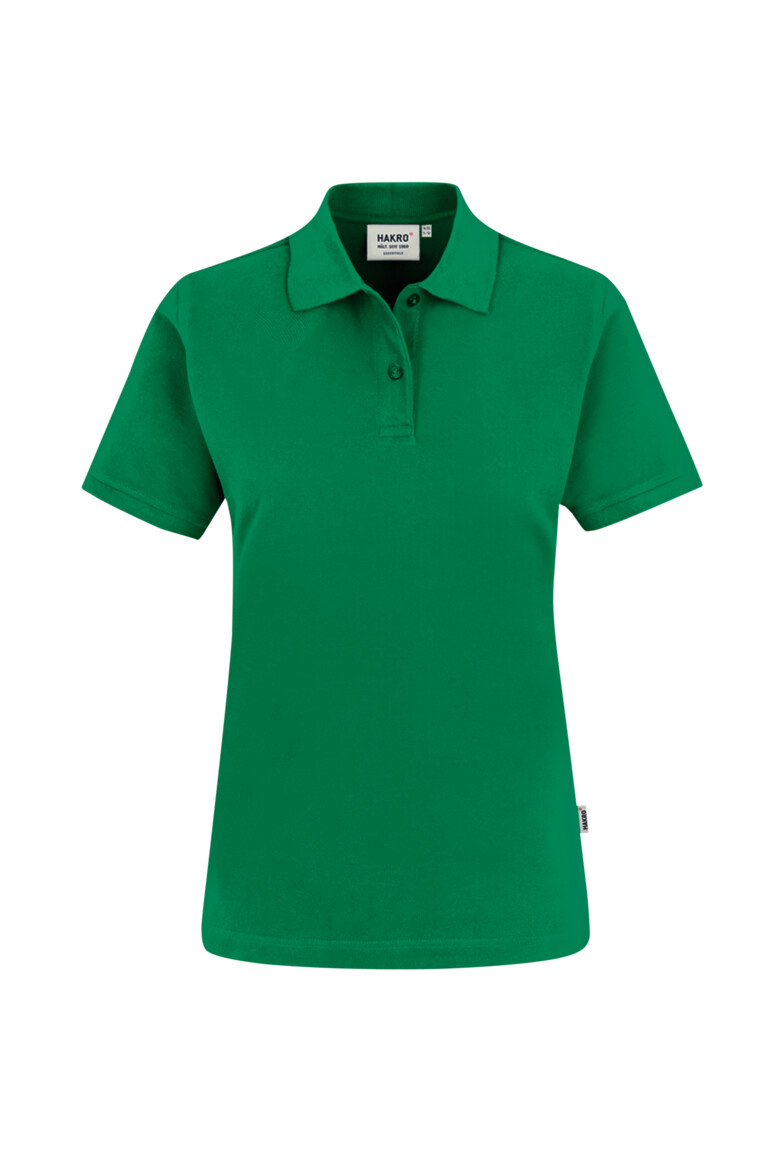 HAKRO 224 Damen Poloshirt Top in Kellygrün – Vorderansicht