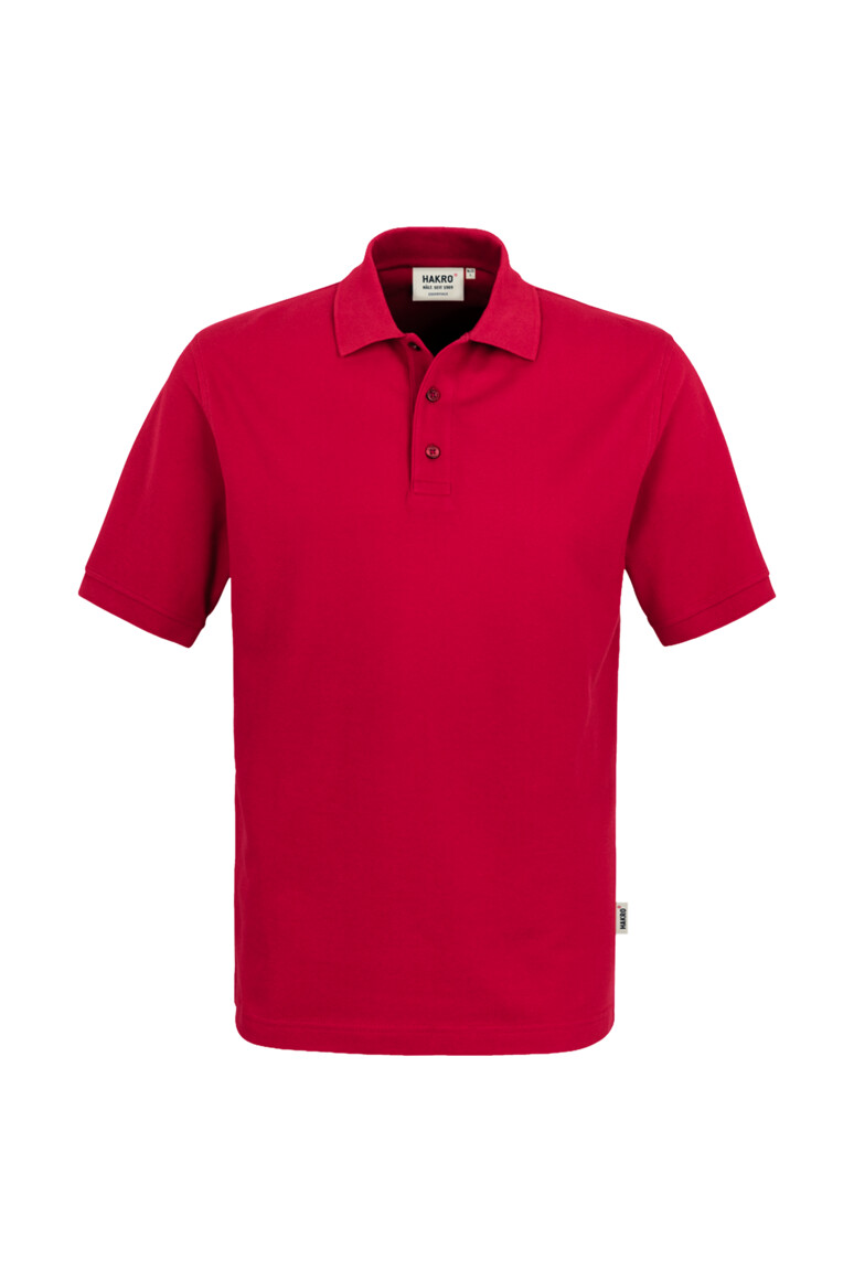 HAKRO 800 Poloshirt Top in Rot – Vorderansicht