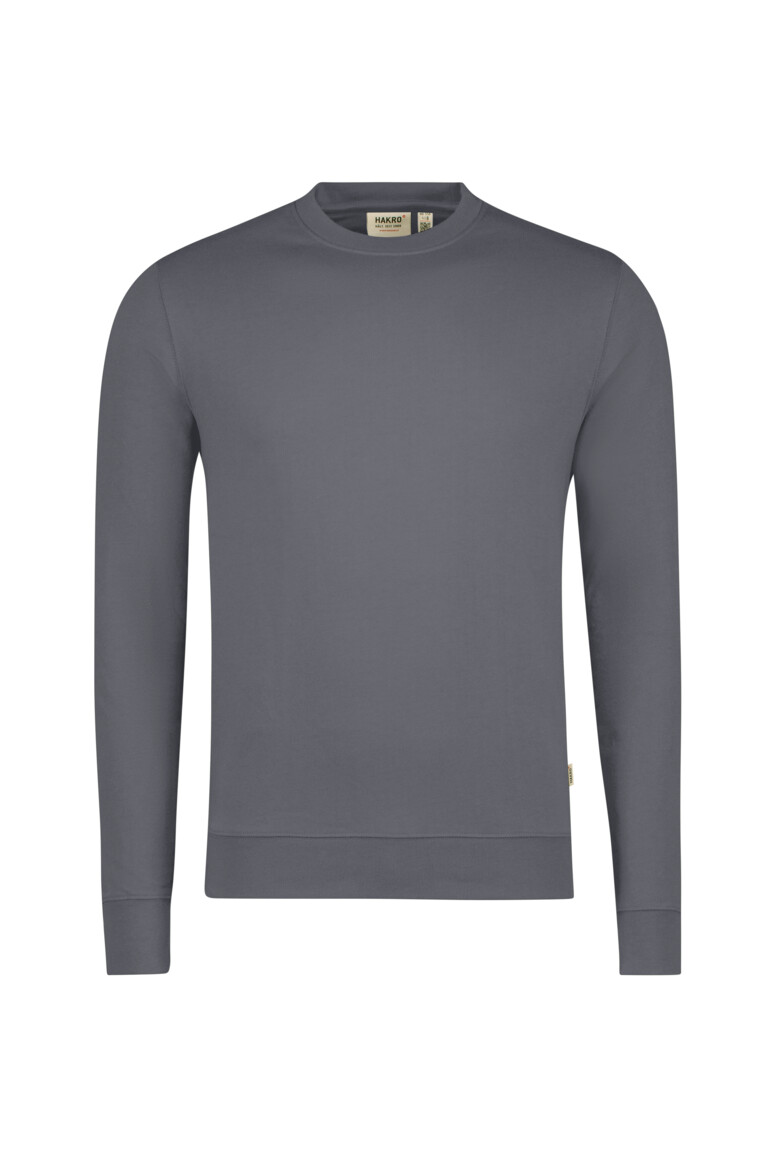 HAKRO 550 Sweatshirt MIKRALINAR® ECO in Anthrazit – Vorderansicht