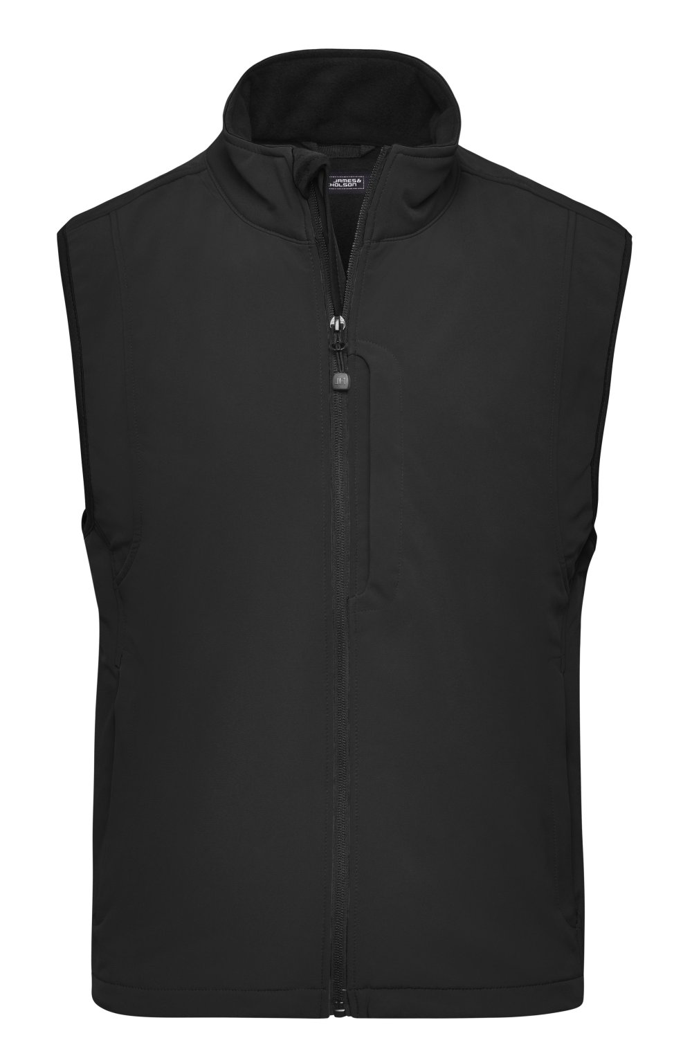 Daiber Men's Softshell Vest in Black – Vorderansicht