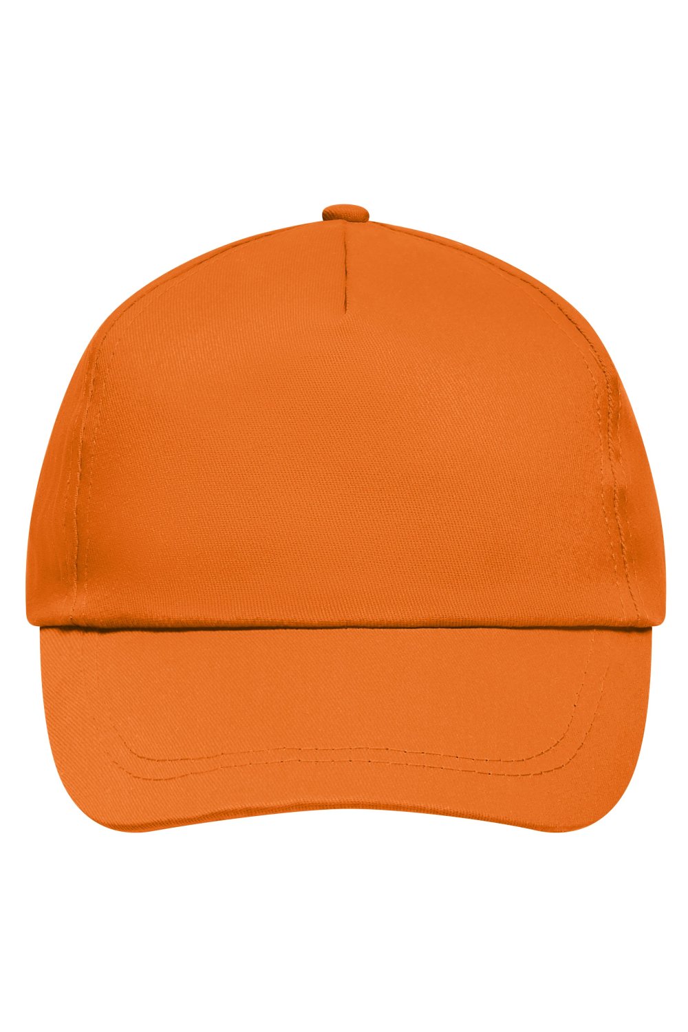 Daiber 5 Panel Promo Cap Lightly Laminated in Orange – Vorderansicht