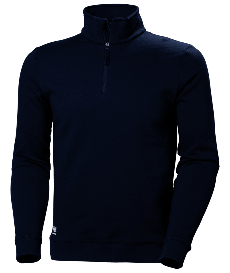 Helly Hansen Workwear CLASSIC 2.0 HALF ZIP SWEAT in Marine – Vorderansicht