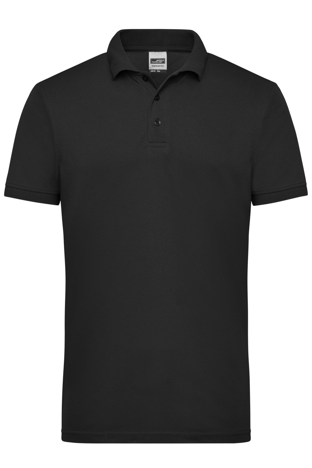 Daiber Men's Workwear Polo in Black – Vorderansicht