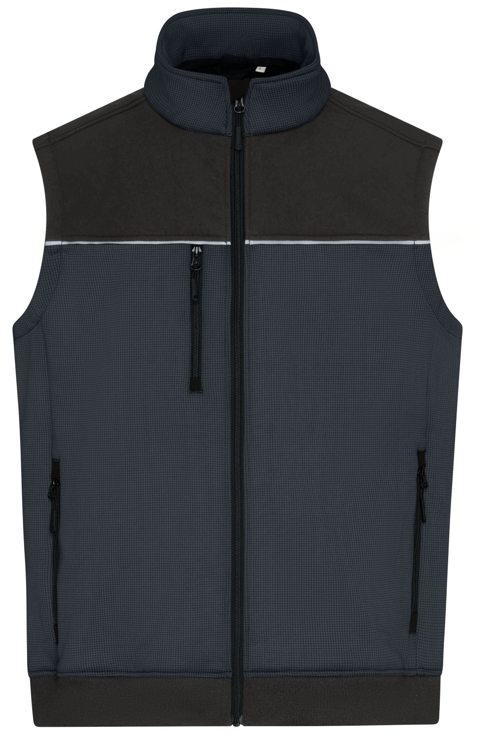 Daiber Hybrid Workwear Vest in Carbon/Black – Vorderansicht