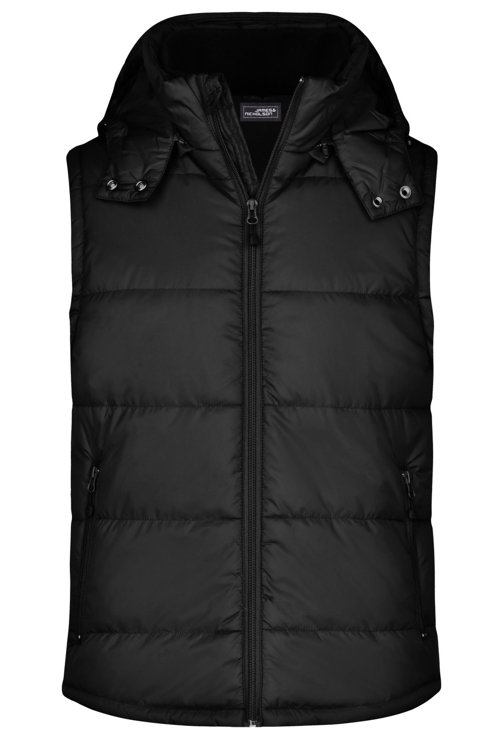 Daiber Men's Padded Vest in Black – Vorderansicht