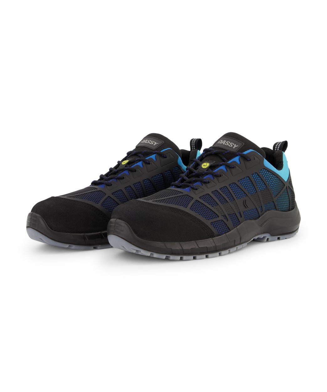 DASSY® Nox S3 in Azurblau/Schwarz – Vorderansicht