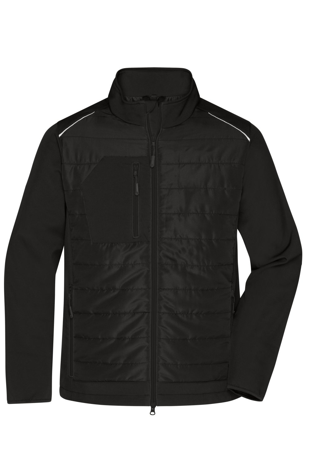 Daiber Men's Hybrid Jacket GRS in Black/Black – Vorderansicht