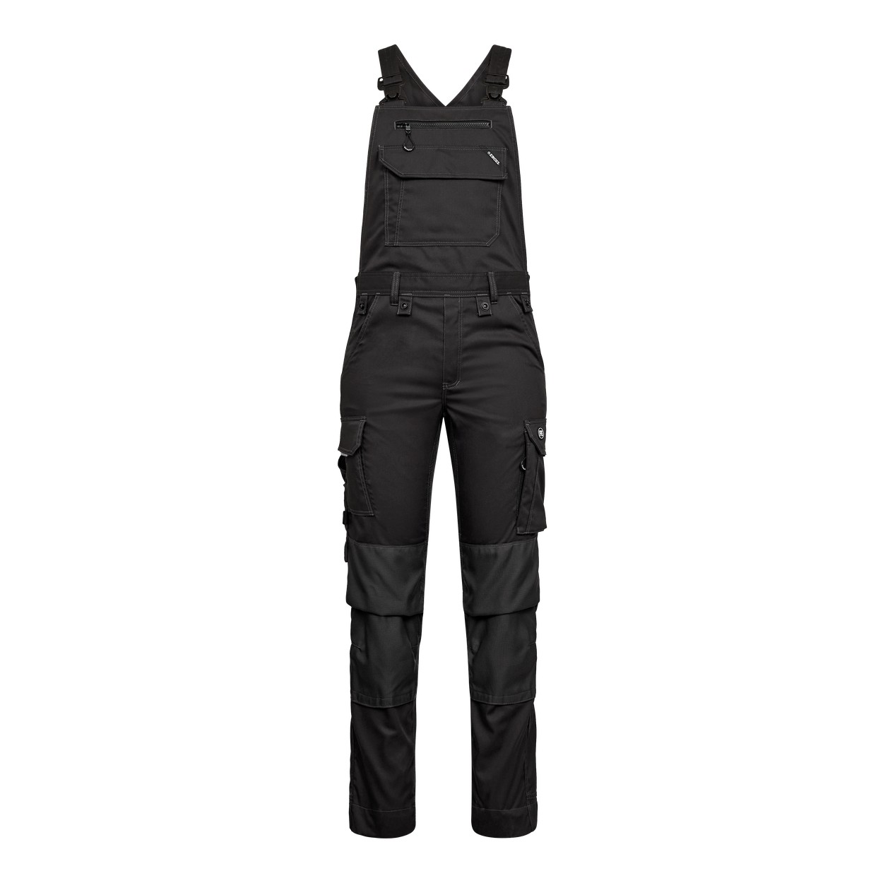 ENGEL X-treme 3360-186 Latzhose aus Stretch in Anthrazit Grau – Vorderansicht