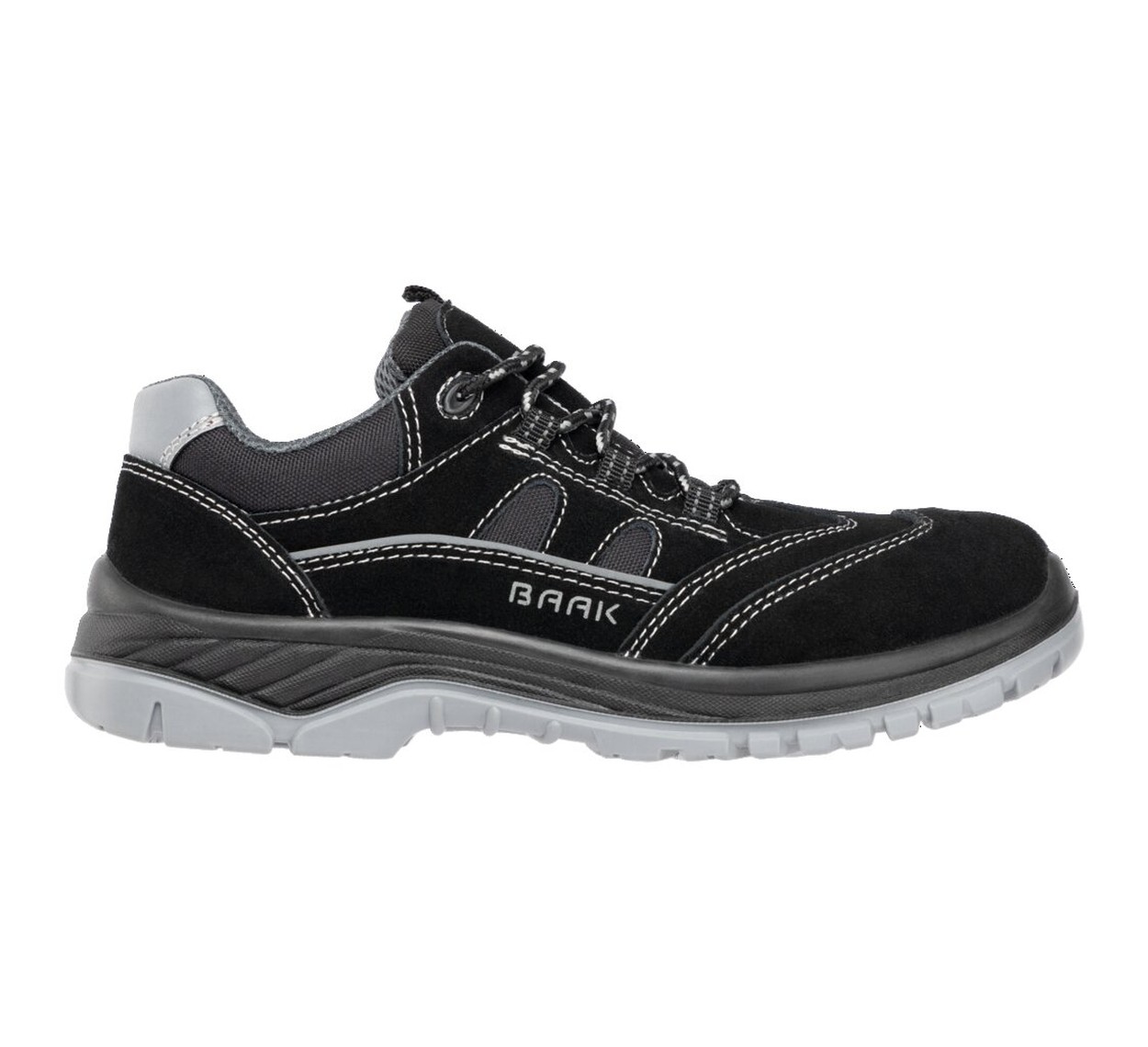 BAAK Halbschuh S1P SRC ***ESD*** HUGO in Schwarz – Vorderansicht