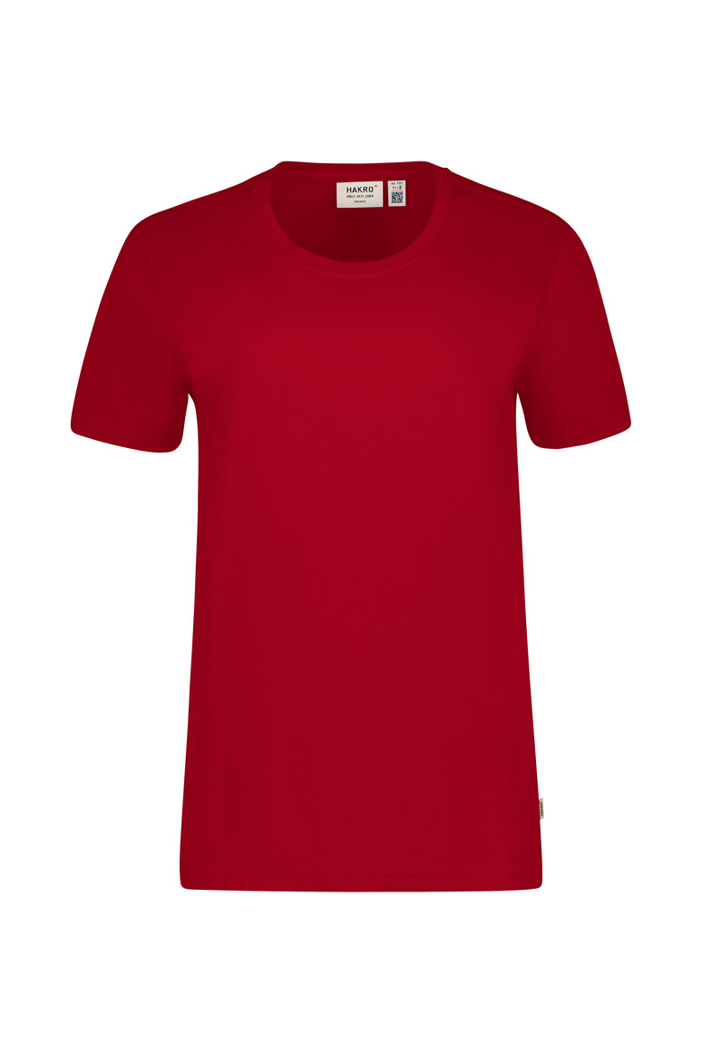 HAKRO 593 T-Shirt Bio-Baumwolle in Rot – Vorderansicht