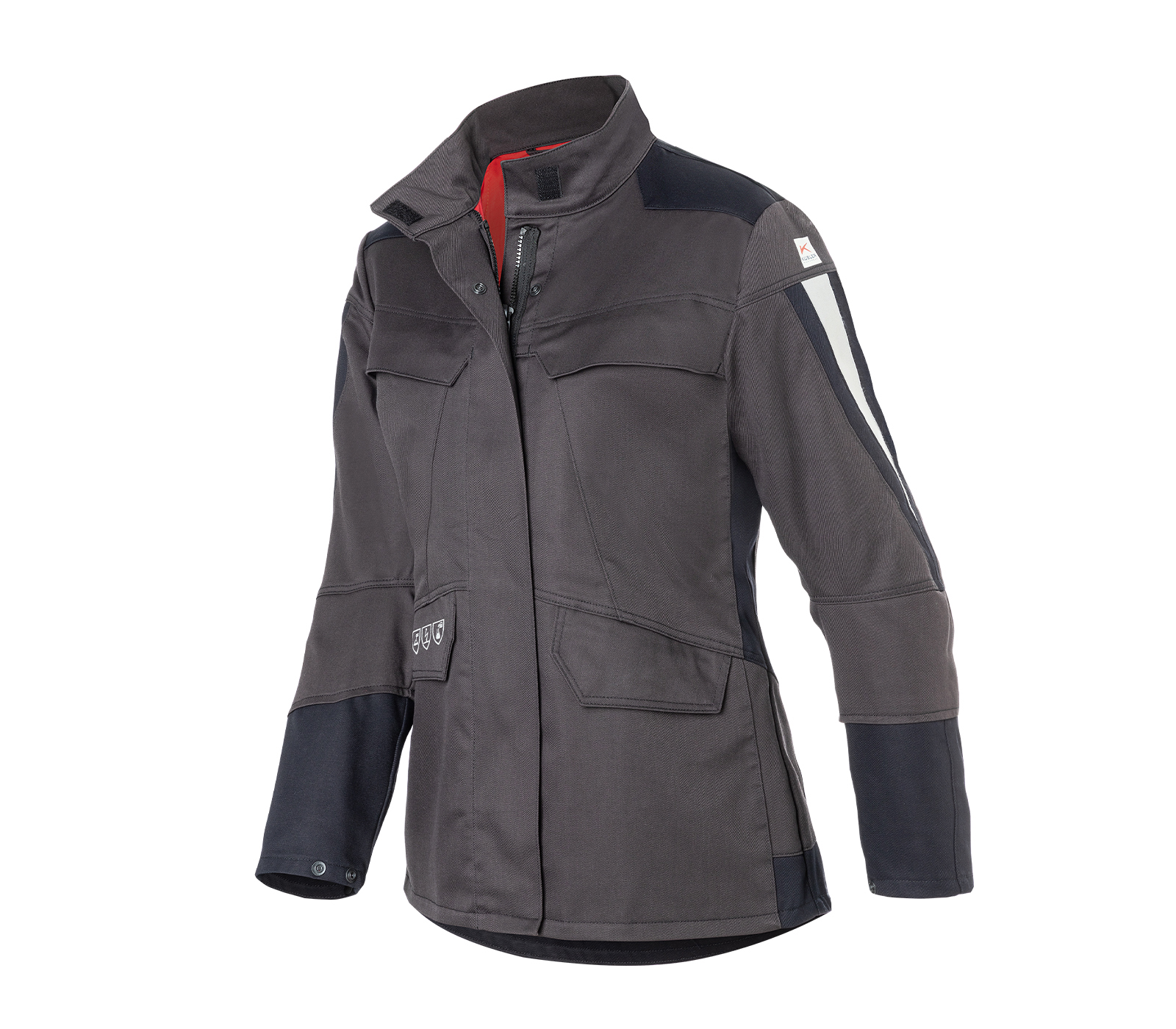 KÜBLER PROTECTIQ Damenjacke ARC2 PSA 3 in Anthrazit/Schwarz – Vorderansicht