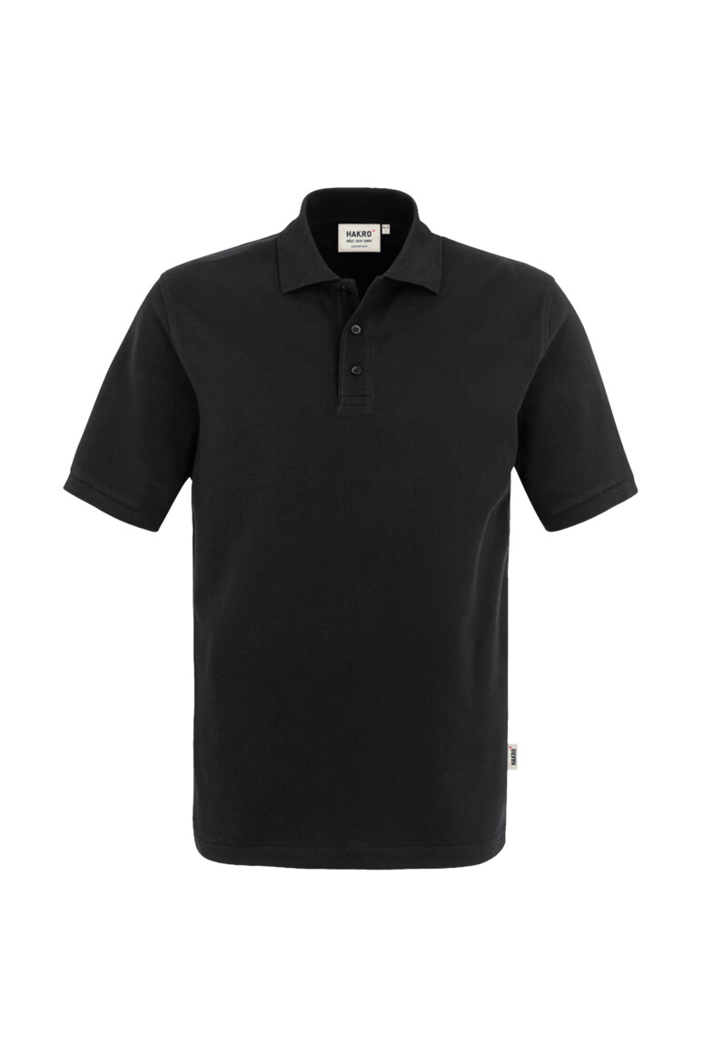 HAKRO 800 Poloshirt Top in Schwarz – Vorderansicht