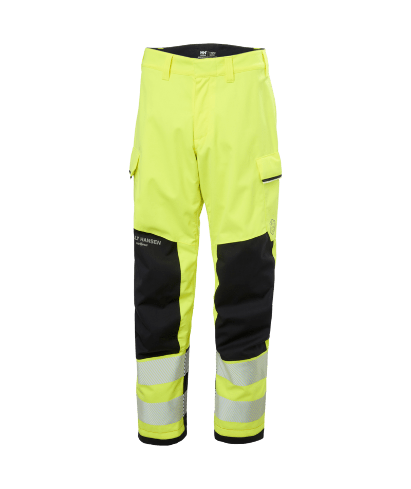 Helly Hansen Workwear W FYRE SHELL PANT in Gelb/Anthrazit – Vorderansicht