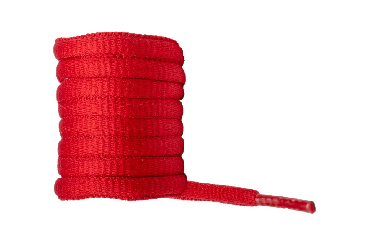 BAAK Schnürsenkel Neon Rot 100cm Senkel Neon Rot in Neon Rot – Vorderansicht
