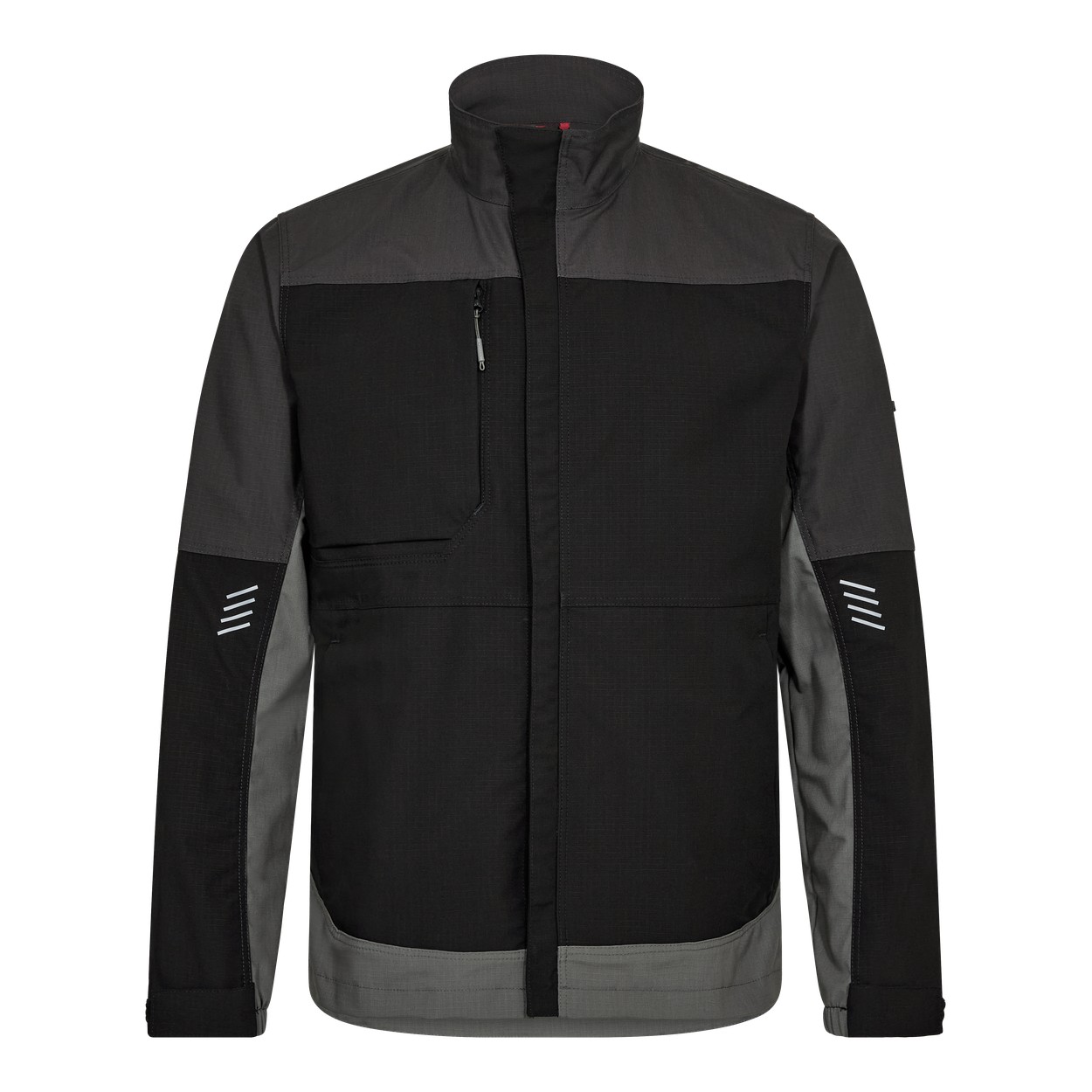 ENGEL Entire 1329-144 Arbeitsjacke mit 2-Wege-Stretch in Schwarz/Anthrazit Grau – Vorderansicht