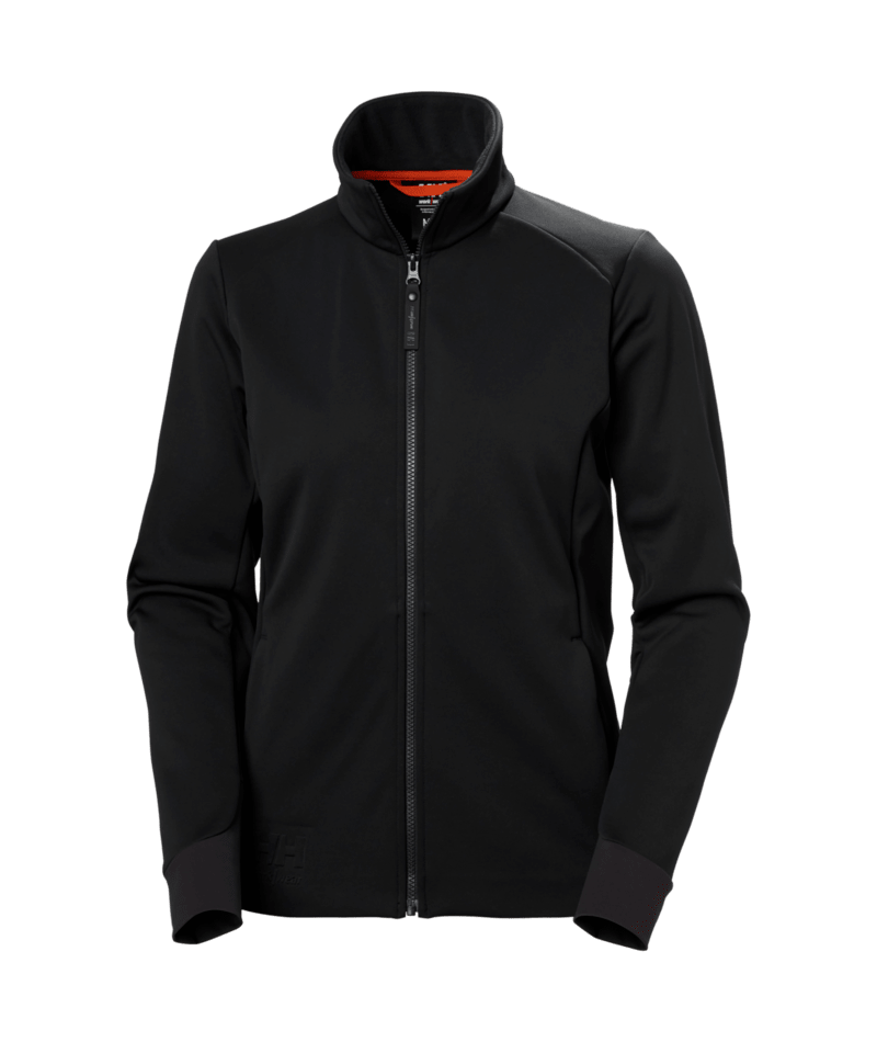 Helly Hansen Workwear W TECH MIDLAYER in Schwarz – Vorderansicht