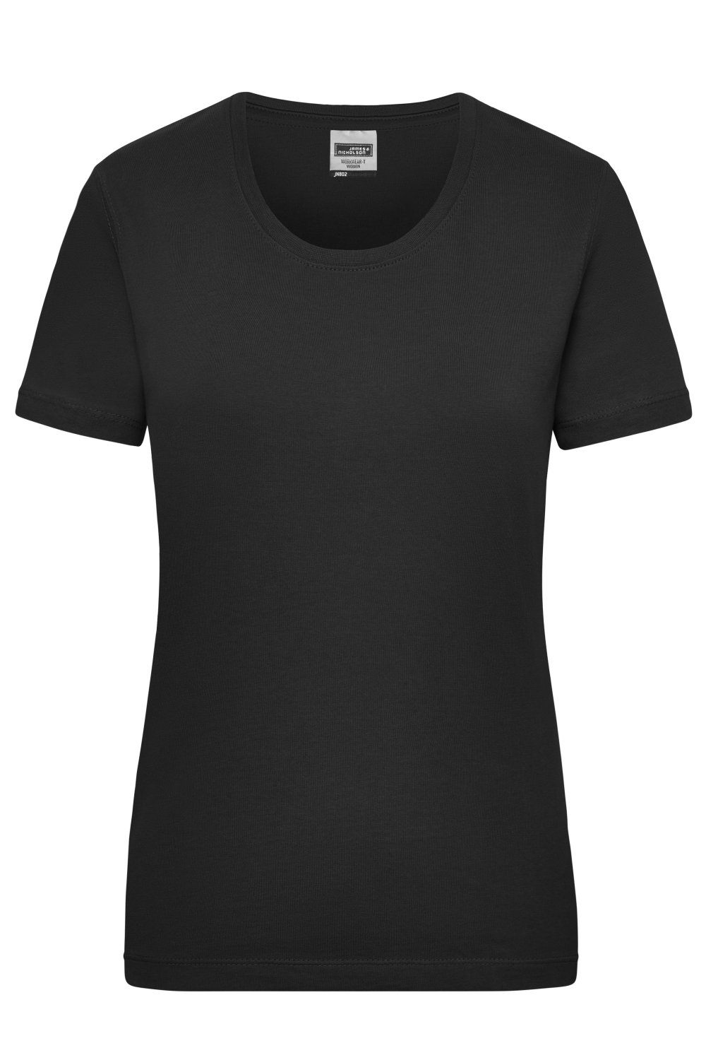Daiber Workwear-T Women in Black – Vorderansicht