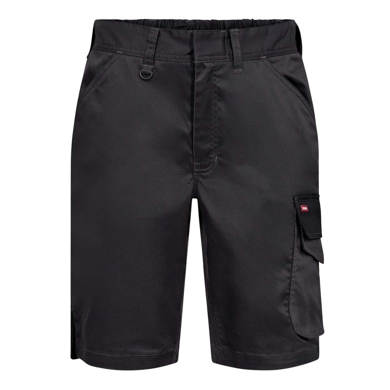 ENGEL Galaxy 6809-255 Arbeitsshorts mit 2-Wege-Stretch in Anthrazitgrau/Schwarz – Vorderansicht