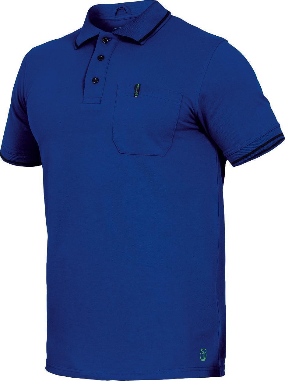 Leibwächter Polo-Shirt "Jens" Flex Line in Kornblau – Vorderansicht