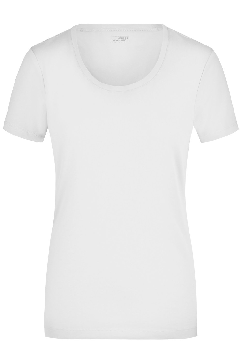 Daiber Ladies' Stretch Round-T in White – Vorderansicht