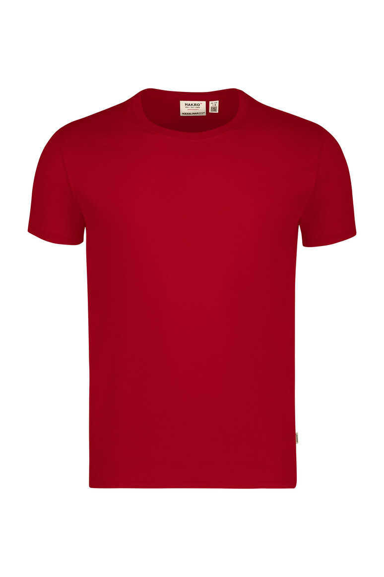 HAKRO 530 T-Shirt MIKRALINAR® ECO in Rot – Vorderansicht