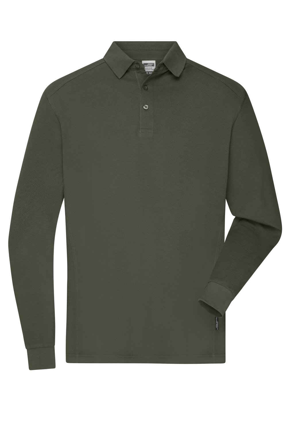 Daiber Men's Workwear-Long-Sleeved Polo OCS Blended in Olive – Vorderansicht