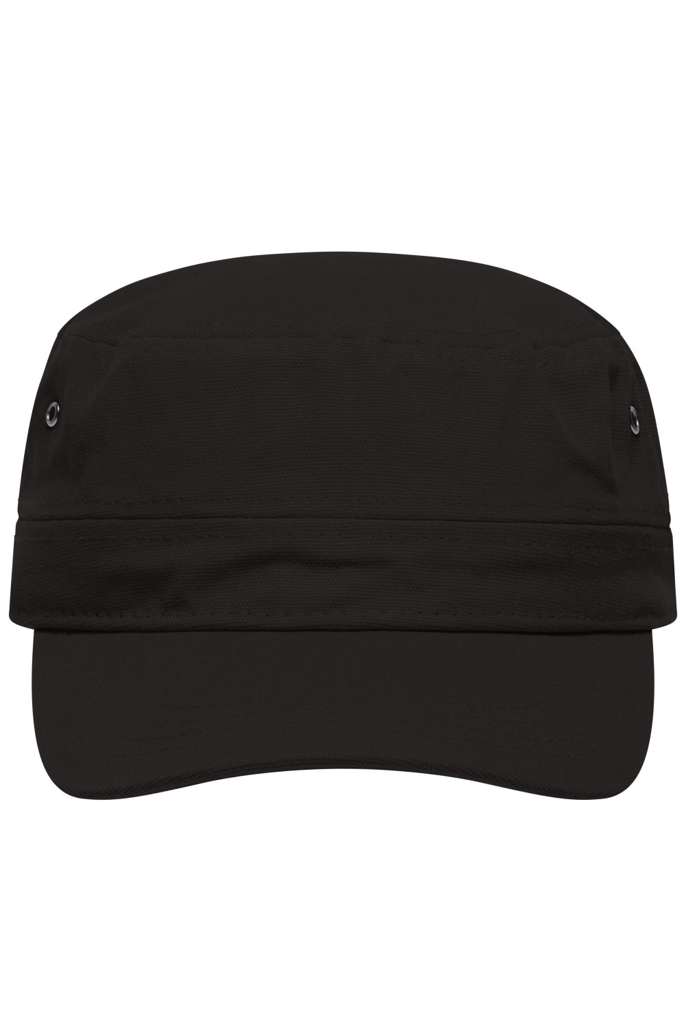 Daiber Military Cap in Black – Vorderansicht
