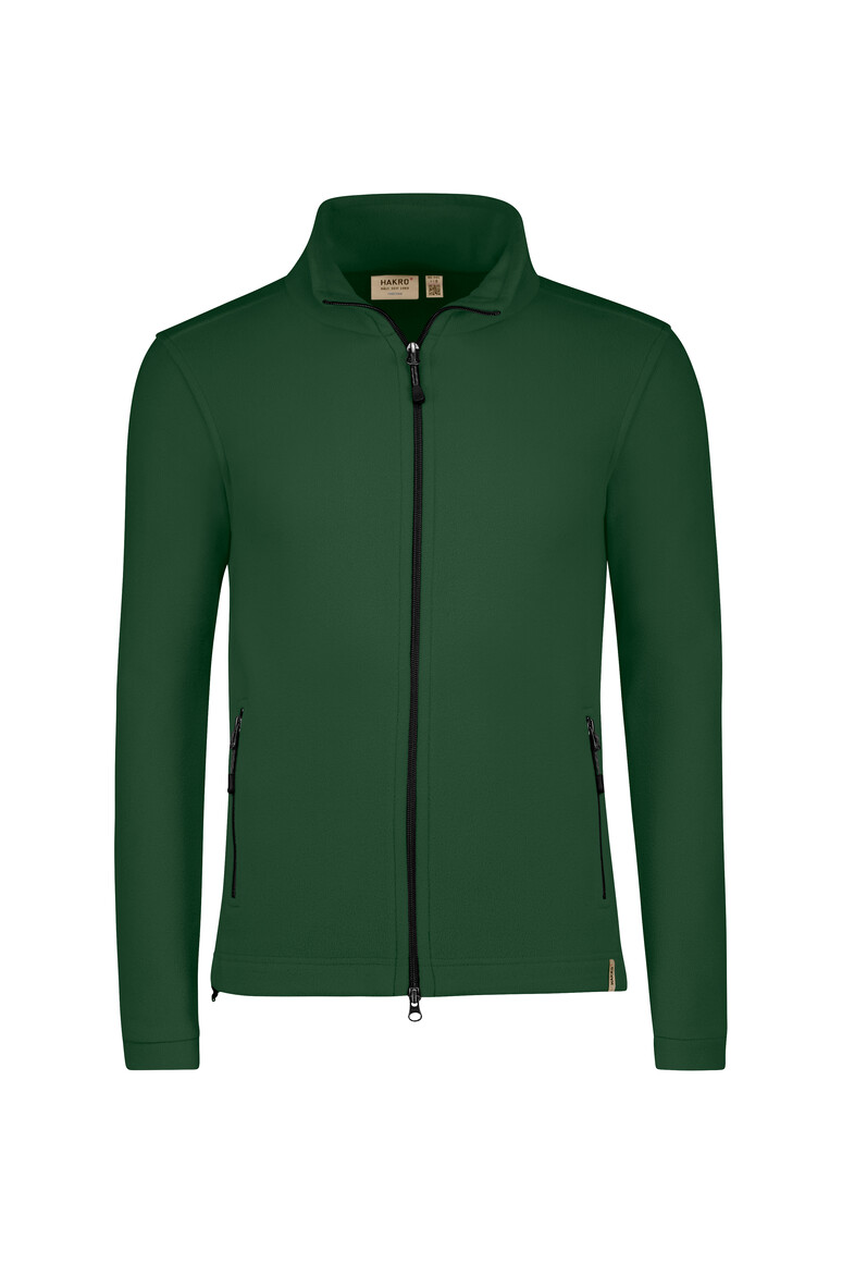 HAKRO 846 Fleecejacke ECO in Tanne – Vorderansicht