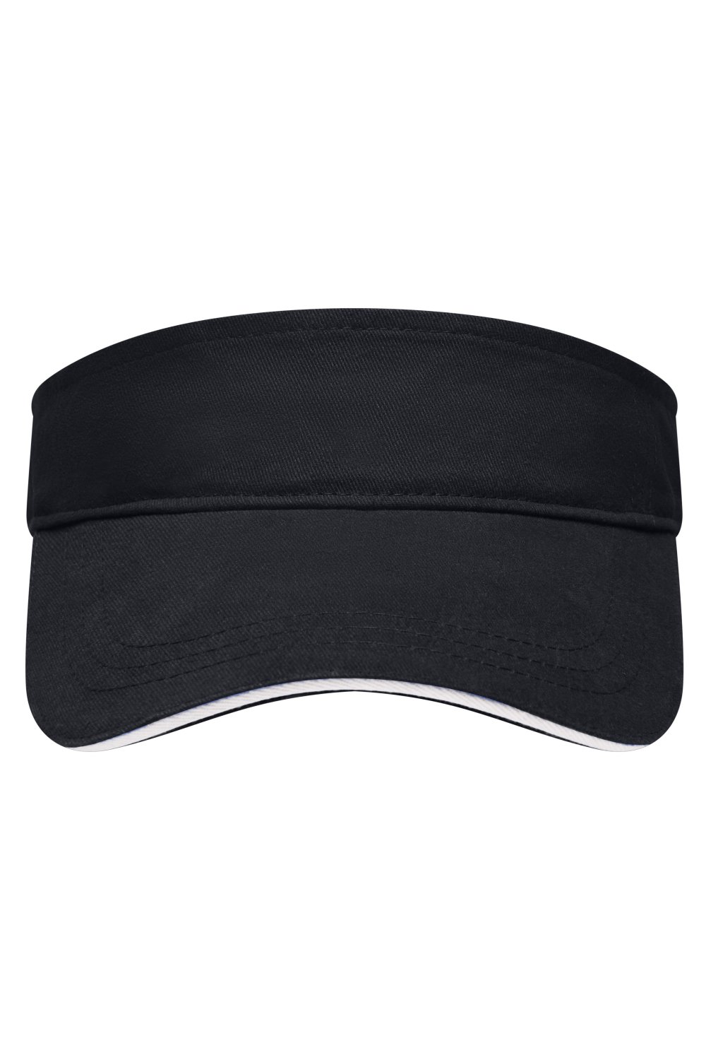 Daiber Sandwich Sunvisor in Black/White – Vorderansicht