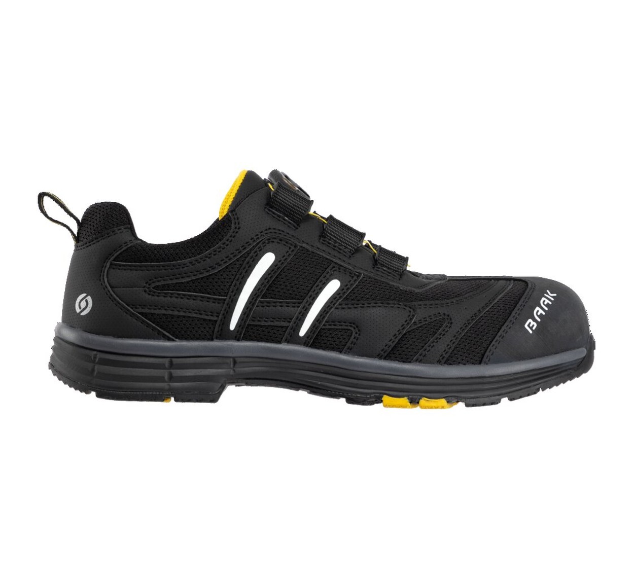 BAAK Halbschuh S1P SRC ESD CAPTAIN JOHN in Schwarz – Vorderansicht