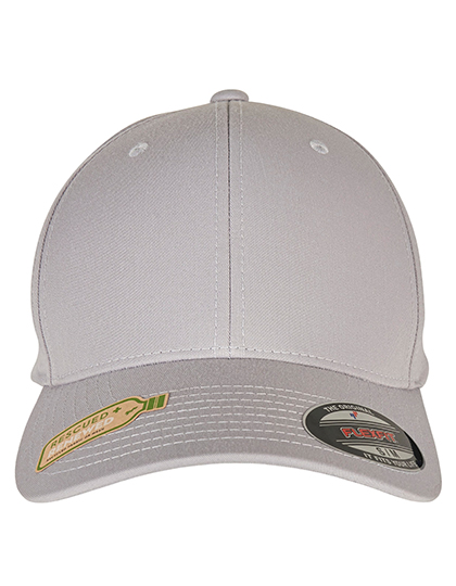 Flexfit Recycled Polyester Cap in Silver – Vorderansicht