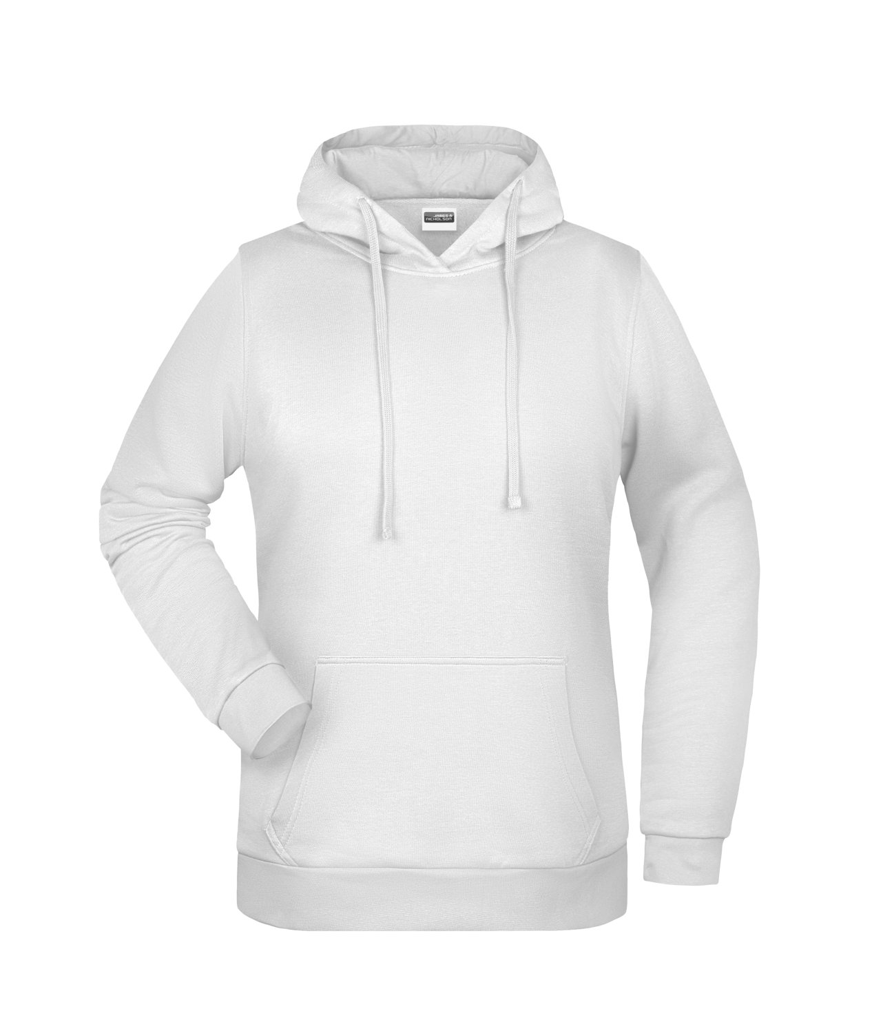 Daiber Ladies' Promo Hoody in White – Vorderansicht