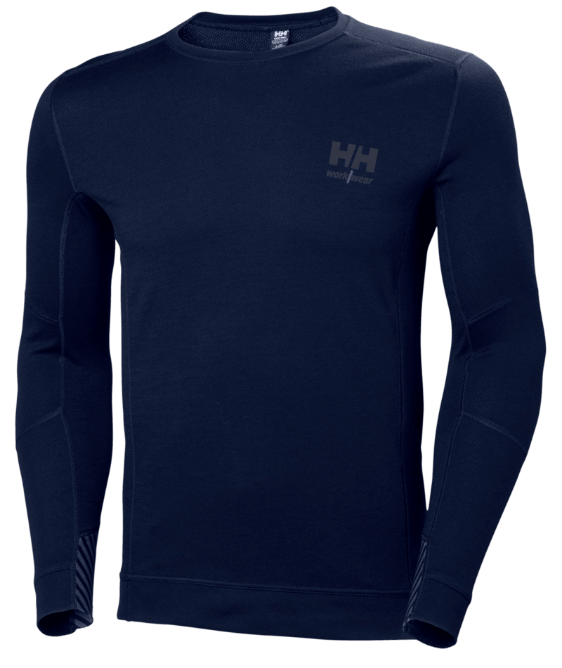 Helly Hansen Workwear HH LIFA MERINO CREWNECK in Marine – Vorderansicht