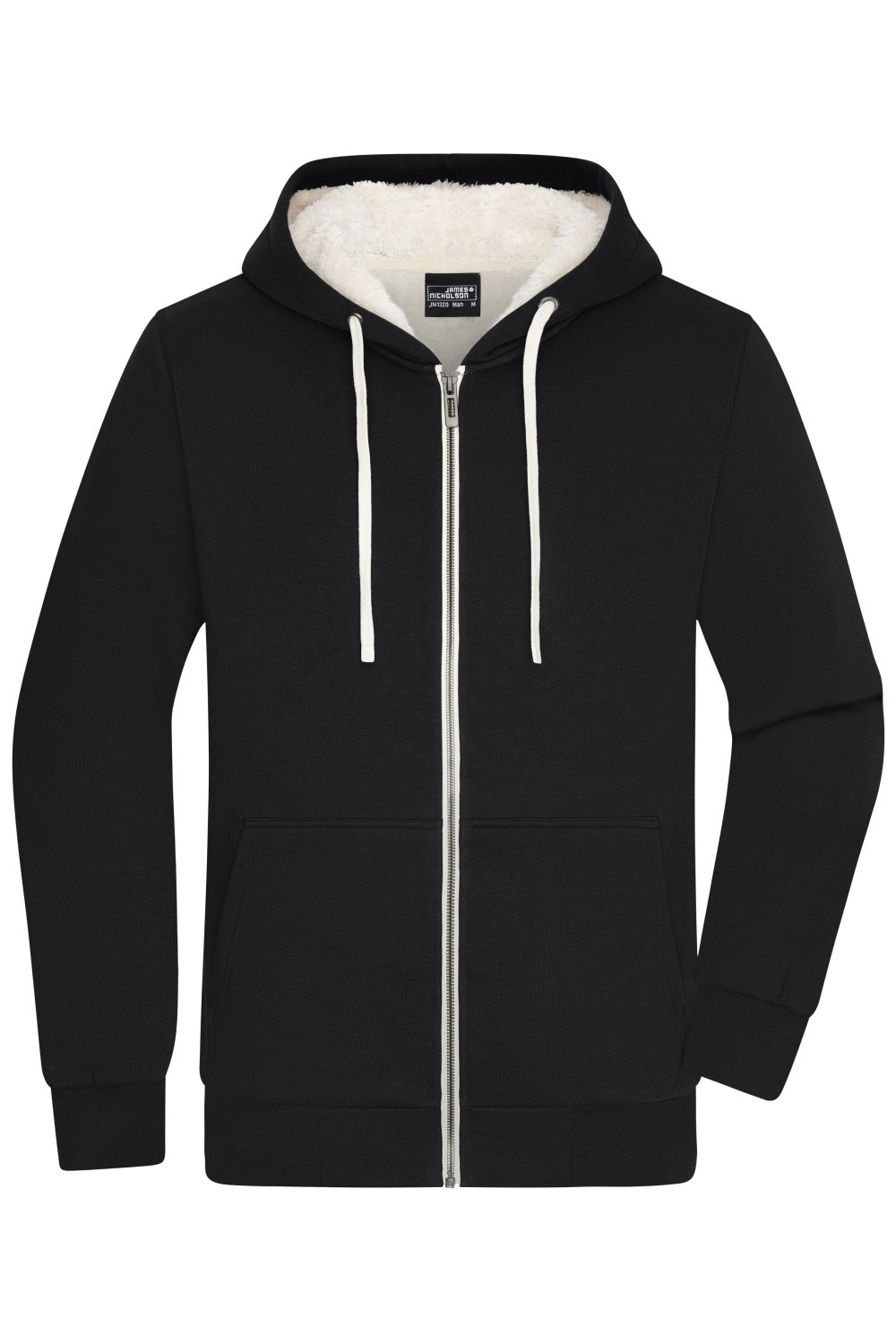 Daiber Men's Doubleface Jacket OCS Blended in Black/Nature – Vorderansicht
