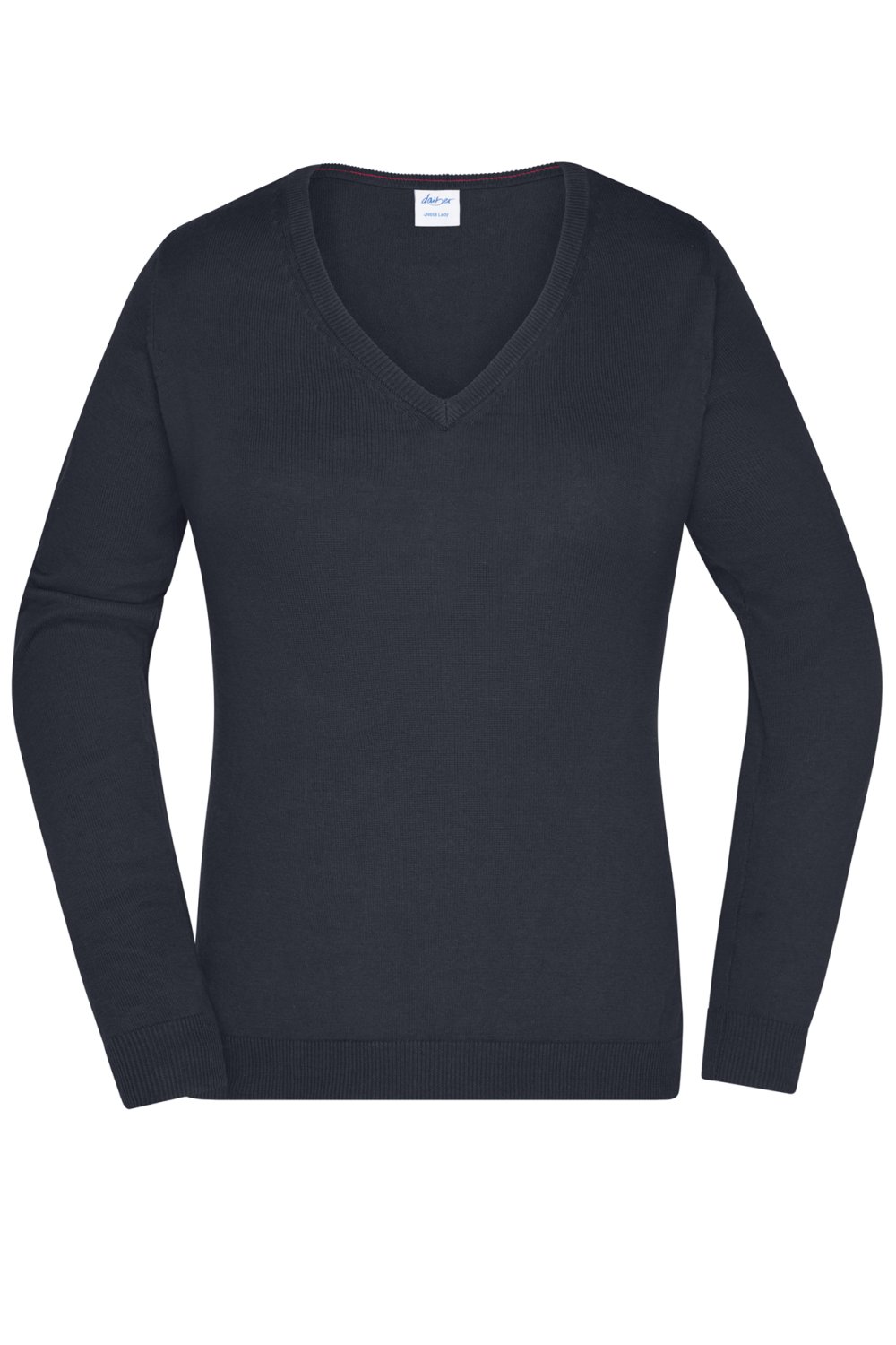 Daiber Ladies' V-Neck Pullover in Black – Vorderansicht