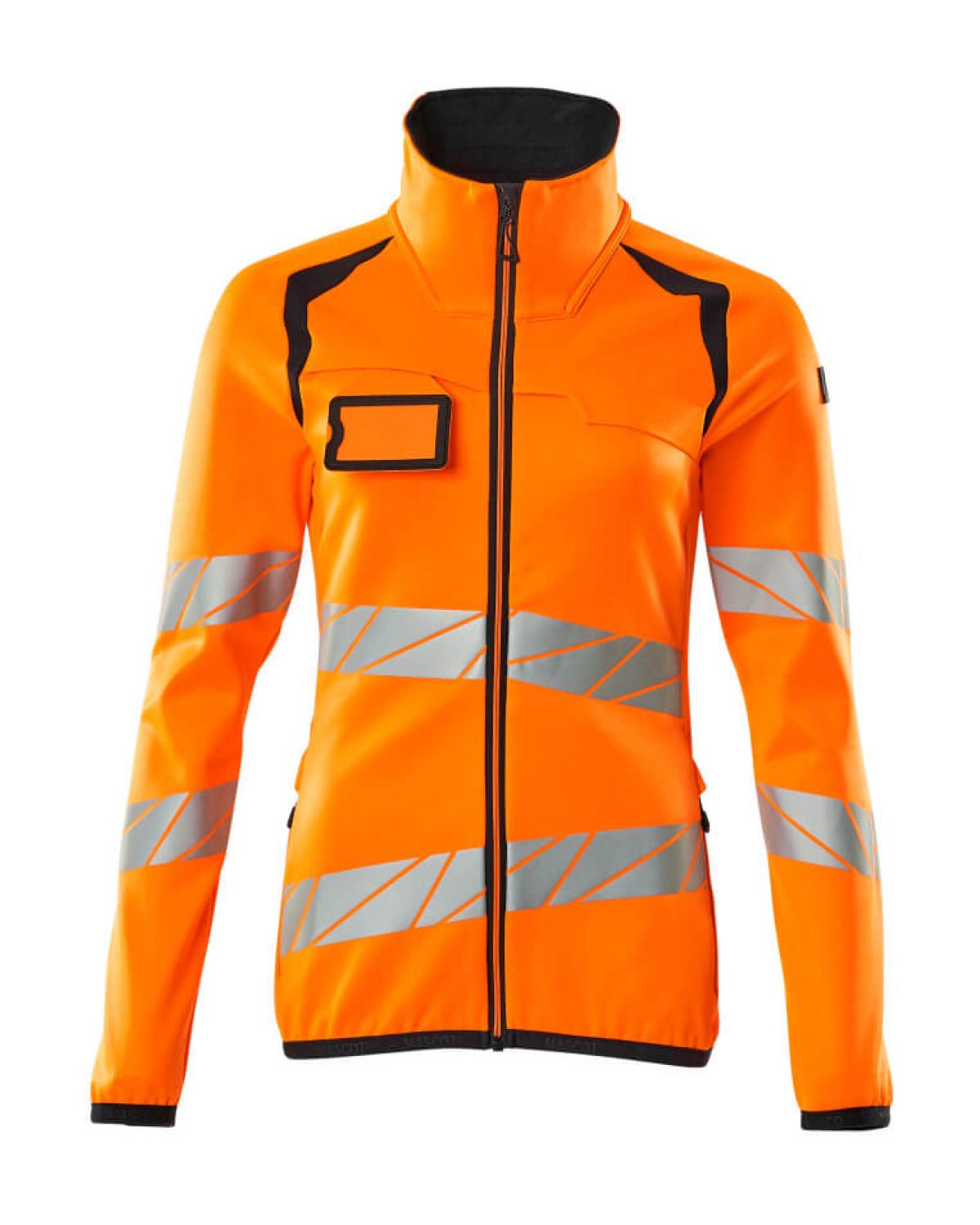 MASCOT Accelerate Safe Fleecejacke (Damen) in Hi-Vis Orange/Schwarzblau – Vorderansicht