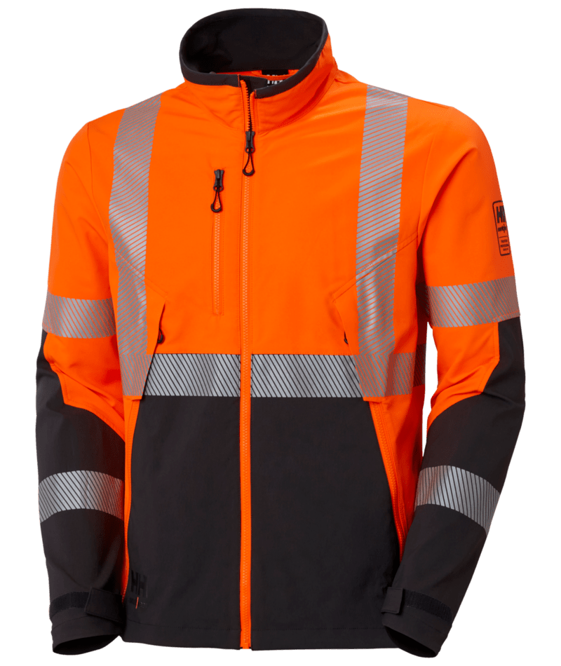 Helly Hansen Workwear ICU BRZ JACKET in Orange/Anthrazit – Vorderansicht